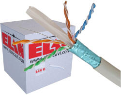 Elan Cablu FTP cat 6E, cupru integral, manta LSZH 305m - ELAN ELN-FTP-6-CU (ELN-FTP-6-CU)
