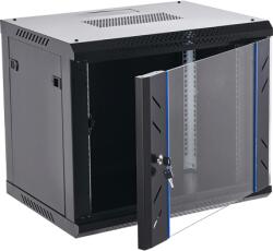 AsyTech Cabinet metalic - Rack 9U, 600x450x501 mm, negru - ASYTECH Networking ASY-9U-6045WL (ASY-9U-6045WL)