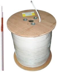 Emtex Cablu coaxial RG6 SAT, 75 ohm, tambur 500m - Emtex CX6SATEMT-500 (CX6SATEMT-500)