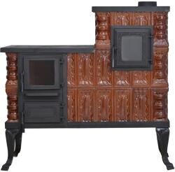 eSemineu Premium Terracotta Boot Type Brown/Natural with Glass Door 10kW right