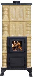 eSemineu Premium Morano Crem 4R terracotta stove with granite on top 8kW