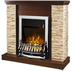 Art Flame Galileo silver & Rock 980x883x300 mm brown
