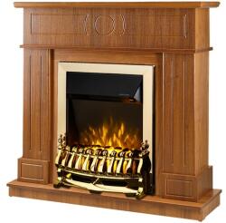 Art Flame Galileo gold & Ambasador 1048x978x300 mm walnut