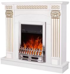 Art Flame Galileo silver & Calisto 1100x1000x330 mm white