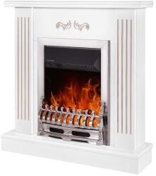 Art Flame Galileo silver & Smile 940x910x265 mm white
