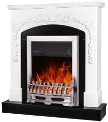 Art Flame Galileo silver & Casanova 900x975x250 mm white