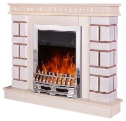 Art Flame Galileo silver & Nazari Mini 1080x860x245 mm white-jasmine