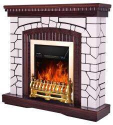 Art Flame Galileo gold & Natali 1100x1040x300 mm white-brown