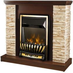 Art Flame Meridian & Rock 980x883x300 mm walnut