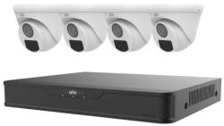 Uniview 4 csatornás Hibrid rögzítő csomag. 4db analóg turret dóm merával (KIT/XVR301-04G3/4xUAC-T112-F28)