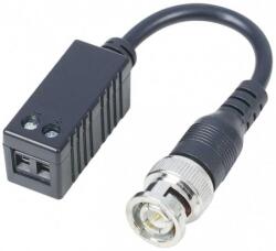 Nestron 1 csatornás passzív HD-TVI/HD-CVI/AHD videoadó/vevő; 10cm kábel; db; PoC eszközökhöz nem használható (TTP111HDL)