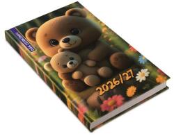 Realsystem Diák zsebkönyv, heti, 2026/2027 tanév, REALSYSTEM, mackó (TA26-5313-62) - kellekanyagonline