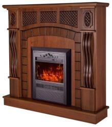 Art Flame Cristina & Amsterdam 1150x1100x300 mm walnut