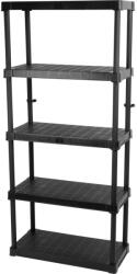 Strend Pro 5 polcos műanyag műhelypolc, 174, 5 x 80 x 40 cm, teherbírás: 50 kg/polc (TC239961)