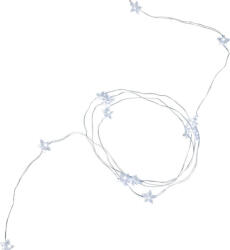 Magic home LED fényfüzér, MagicHome Vianoce Twisted Stars 180S, 180 db LED, 200 cm, hidegfehér, egyszerű világítás, kültéri, átlátszó kábel, 300 cm tápkábel (TC2172098)