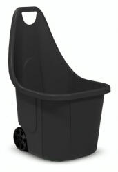 Strend Pro Garden Kétkerekű kocsi, Strend Pro Garden Blumax Caddy, 60 l, fekete, 50 x 60 x 84 cm, újrahasznosított műanyag, időjárásálló, max. 40 kg teherbírás, kerti hulladékhoz (TC2120097)
