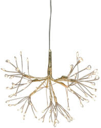 Magic home LED fényfüzér, MagicHome Vianoce, tűzijáték, 20 cm, melegfehér, arany, 72 LED, függesztett, elemes (3xAA), kültéri (TC8091775)