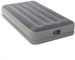  Felfújható vendégágy, Intex Twin Prestige középmagas matrac, 99 x 191 x 30 cm, szürke, egyszemélyes, szálas belső szerkezettel, puha felülettel, beépített USB-s elektromos pumpával (64112) (64112)