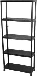 Strend Pro 5 polcos műanyag műhelypolc, 181 x 80 x 30 cm, teherbírás: 20 kg/polc (TC239960)