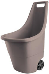 Keter Kétkerekű kocsi, Keter Easy Go, 50 l, barna, 51 x 56 x 84 cm, műanyag, időjárásálló, ergonomikus fogantyú, könnyű (TC212418)