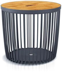 Prosperplast Clubo 2 az 1-ben asztal bambusz fedéllel - 50l, antracit (TC2211640)