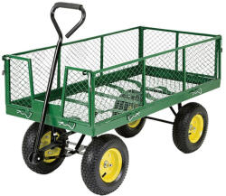 Strend Pro Garden Négykerekű kocsi, Strend Pro Garden 841, 80 l, 300 kg teherbírás, felfújható kerekek (3.50-4), fém váz, 300 kg teherbírás (TC2170702)