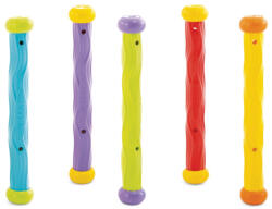  Víz alatti játék, Intex, Játékpálcikák, 19 × 3 cm, többszínű, puha rugalmas anyagból, süllyedő kialakítással, függőlegesen megáll a vízben (55504) (55504)
