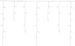 Magic home Fényfüggöny, MagicHome Vianoce, Jégcsap, 20 m, 800 LED, hidegfehér, kültéri, statikus fény, időzítő, 230 V, 5 m betápkábel, 50 cm lelógás (TC8090906)