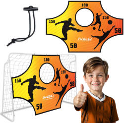Neo-Sport Célzóponyva futballkapura, Neo-Sport, 180 x 120 cm, vízálló, ütésálló, rögzítőkkel, könnyű felszerelés (TE1477)