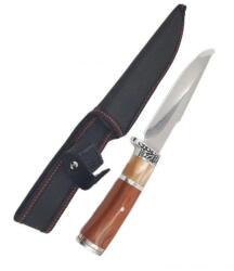  Cutit vanatoare Columbia 27 cm, maner imitatie os, husa, K315