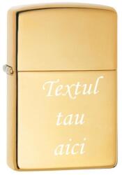 Bricheta ZIPPO Aurie, Gravata, Personalizata cu Textul Tau Bricheta