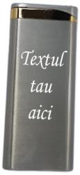  Bricheta Personalizata Argintie, Antivant, Gravata cu Textul Tau, E3 Bricheta