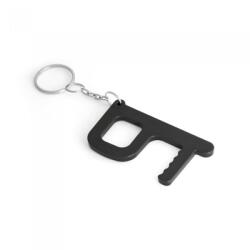  Breloc multifunctional, deschidere usi, negru, 38 x 69 x 5 mm, model simplu