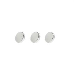  Set 3 magneti foarte puternici, gri, disc, simplu, 10mm X 3 mm