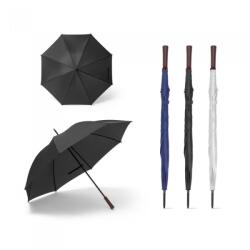  Umbrela din Poliester 190T cu Maner din Lemn, Manuala, 96 cm - Culoare: Alb