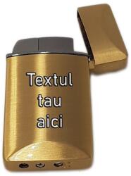  Bricheta Personalizata Aurie, Antivant, Gravata cu Textul Tau, Cadou Superb Bricheta
