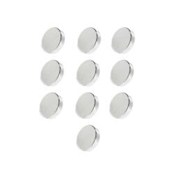  Set 10 magneti foarte puternici, gri, disc, simplu, 5 mm X 2 mm