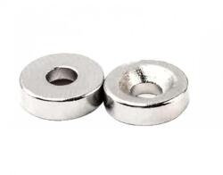  Magnet foarte puternic pentru surub, gri, disc, simplu, 15 mm X 4 mm
