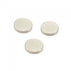  Set 3 magneti foarte puternici, gri, disc, simplu, 25 mm X 4 mm