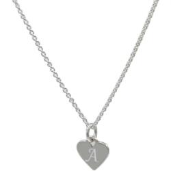  Lant argint 925, 50 cm, si charm inima argint cu agatare inima, gravat litera A - Litera: P
