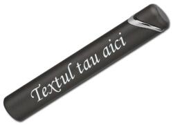  Bricheta Personalizata, Metalica, Rotunda, Neagra, Gravata cu Textul Tau Bricheta