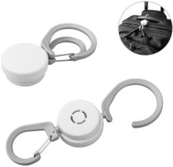  Carlig cu Breloc Prindere, Ideal pentru Agatarea Bagajelor de Mana pe Troler, 44 x 130 x 18 mm