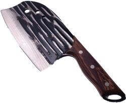  Cutit Satar Pentru Transat si Feliat, Lama Forjata, Maner Lemn, Agatatoare, 29 cm