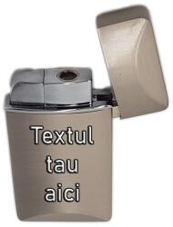  Bricheta Personalizata Argintie, Antivant, Gravata cu Textul Tau, Premium Bricheta