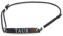  Bratara neagra cu snur ajustabil zodia taur