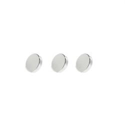  Set 3 magneti foarte puternici, gri, disc, simplu, 10 mm X 5 mm