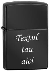  Bricheta ZIPPO Neagra, Gravata, Personalizata cu Textul Tau Bricheta