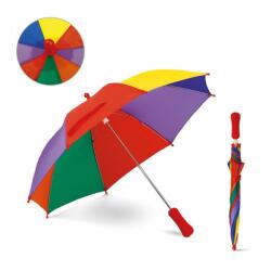  Umbrela de Poliester Colorata Pentru Copii, cu Deschidere Manuala si Maner, 55 cm