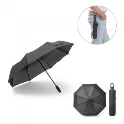  Umbrela din Pongee, Deschidere si Inchidere Automata, 25 cm, Negru