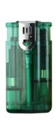  Bricheta lux double flame transparenta, verde - Culoare: Galben Bricheta